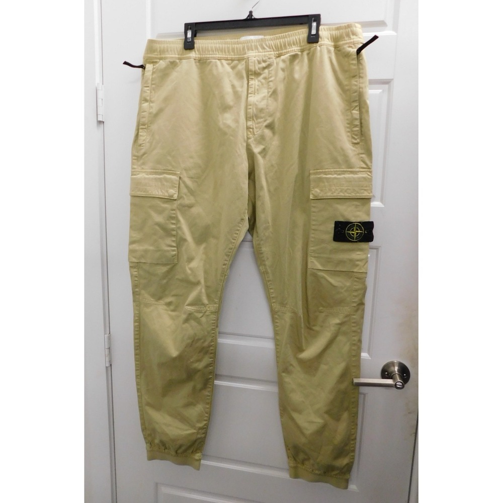 Stone Island Type RE Yellow Beige Cargo Pants sz 40